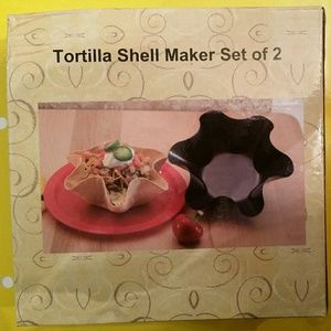 NEW, set of 2, tortilla shell maker